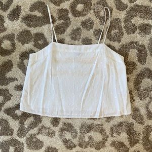 Cropped white tank
